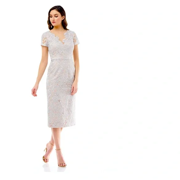 green emerald velvet dress Embroidered Lace Sheath Dress – JS Collections